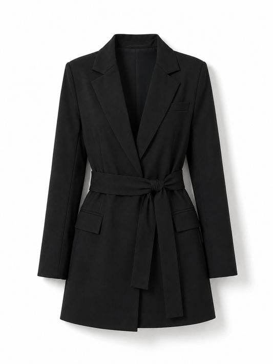 Tailored blazer with belt