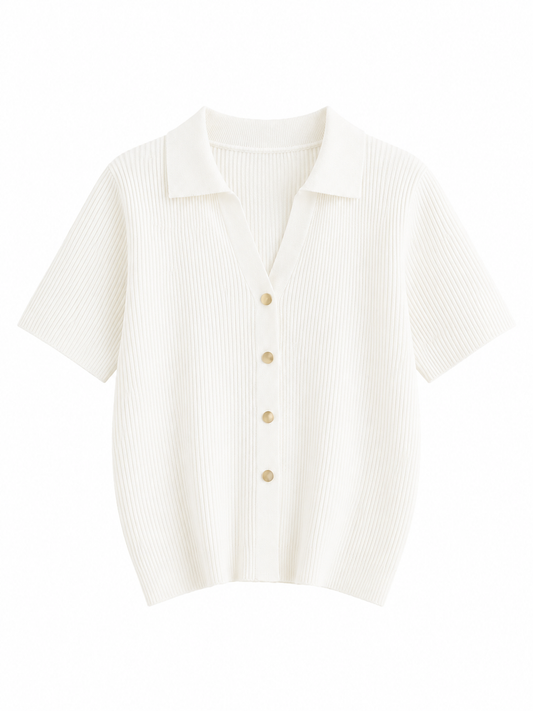 The Clara Knit Cardigan Polo