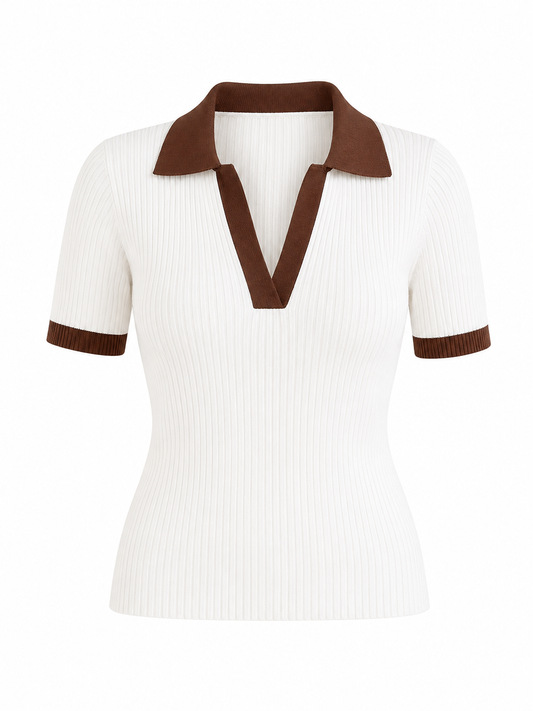 The Margot Patchwork Polo