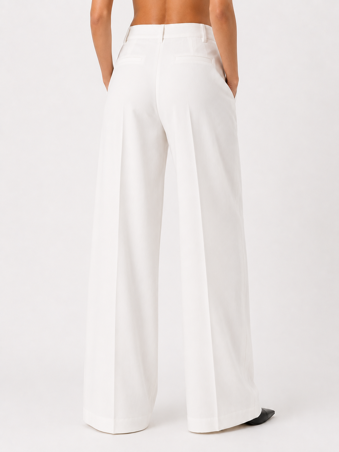 White linen trousers