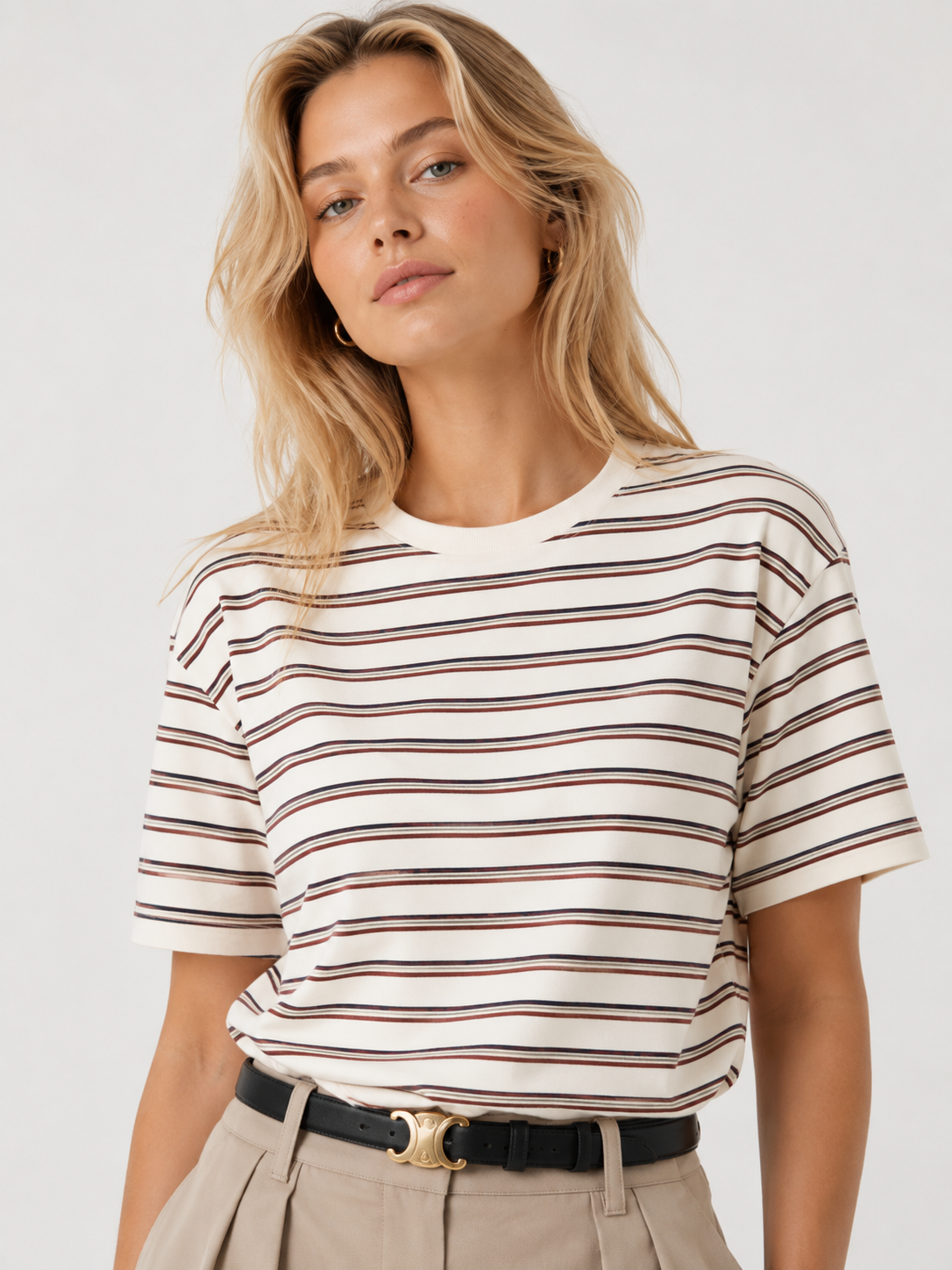 Oversized striped T-shirt