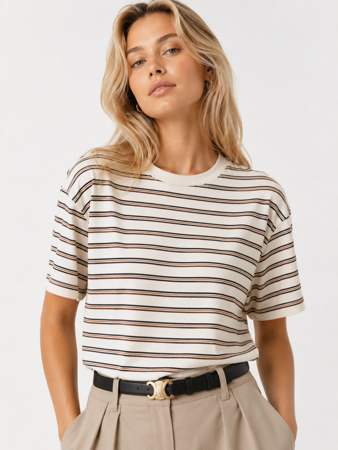 Oversized striped T-shirt