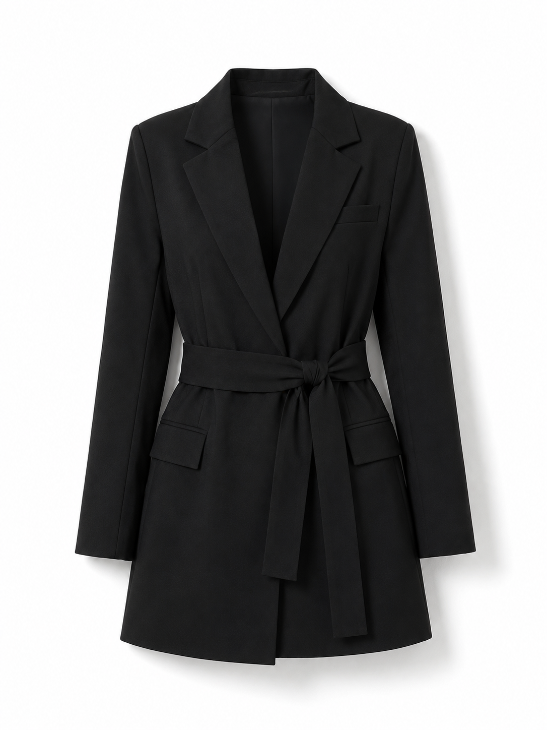 Tailored blazer with belt