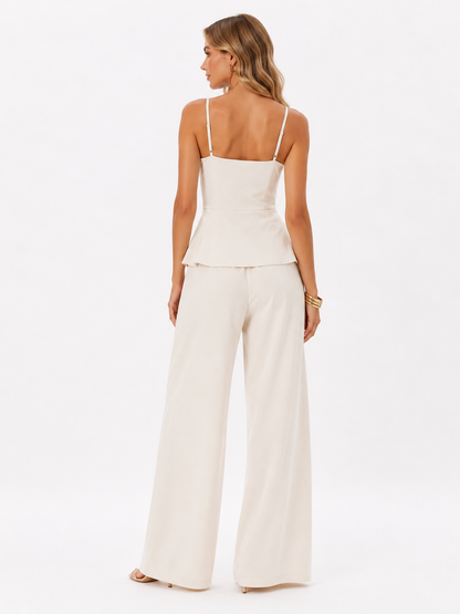 Khaki linen set