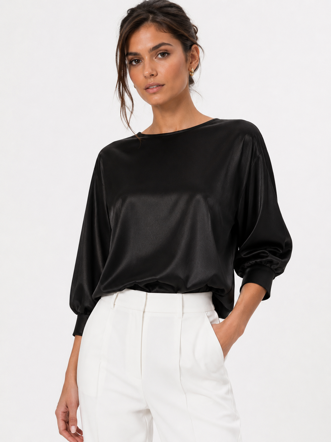 Solana Palms Satin Tee