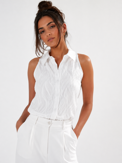 Solana Palms Jacquard Vest