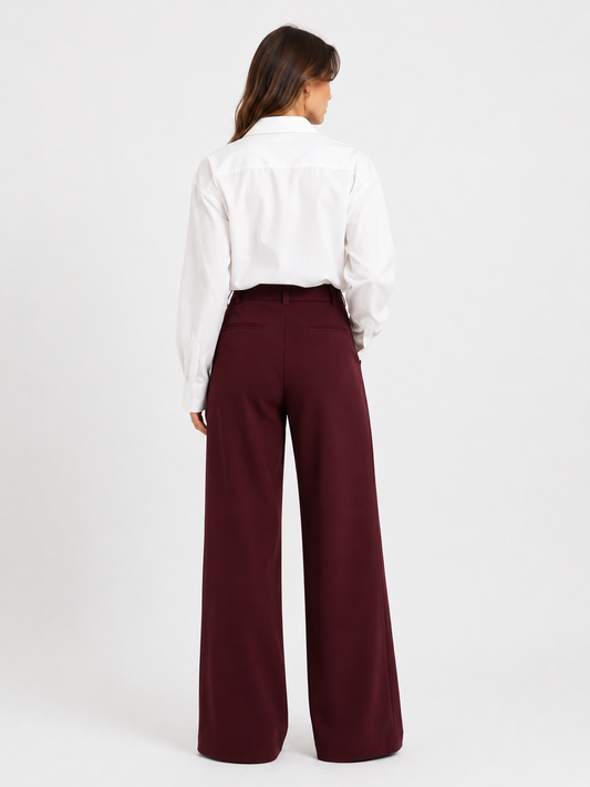 The Verona Wide-Leg Suit Trouser