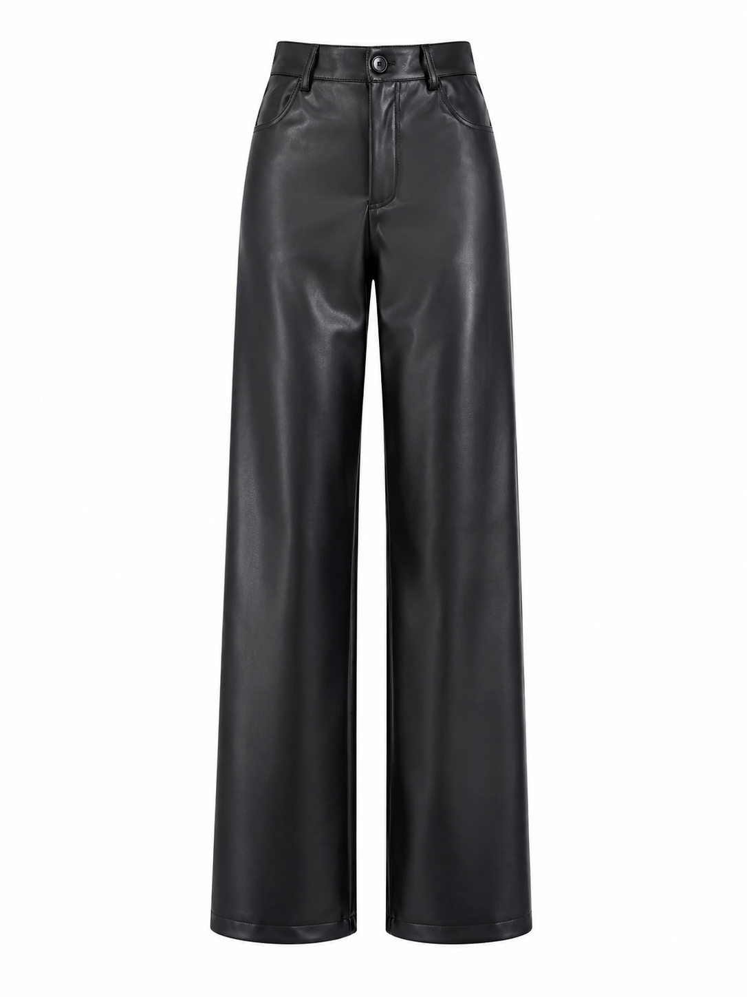 The Aspen Wide-Leg Leather Trouser