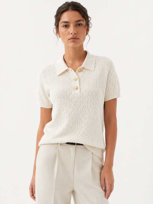 The Aria Knit Polo