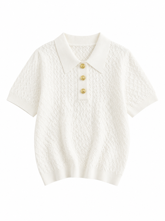 The Aria Knit Polo