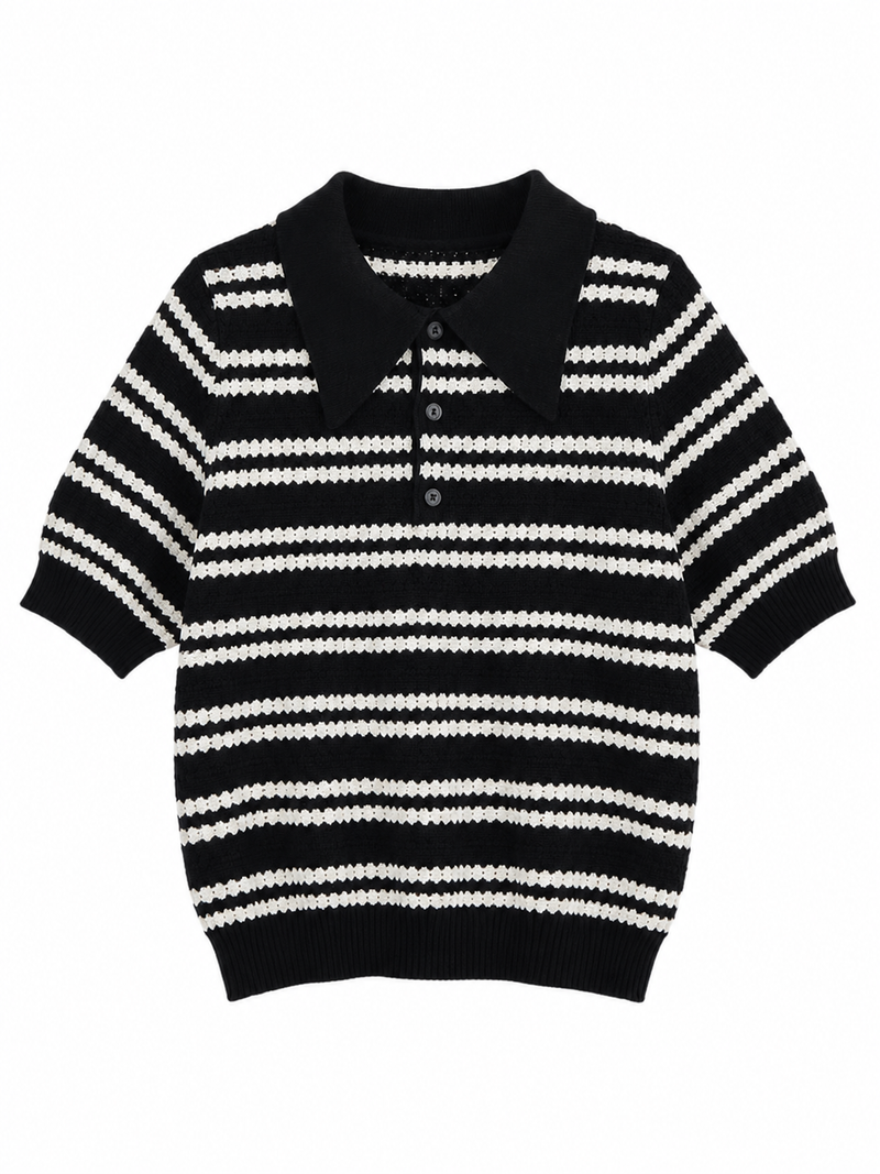 The Chloe Striped Knit Tee