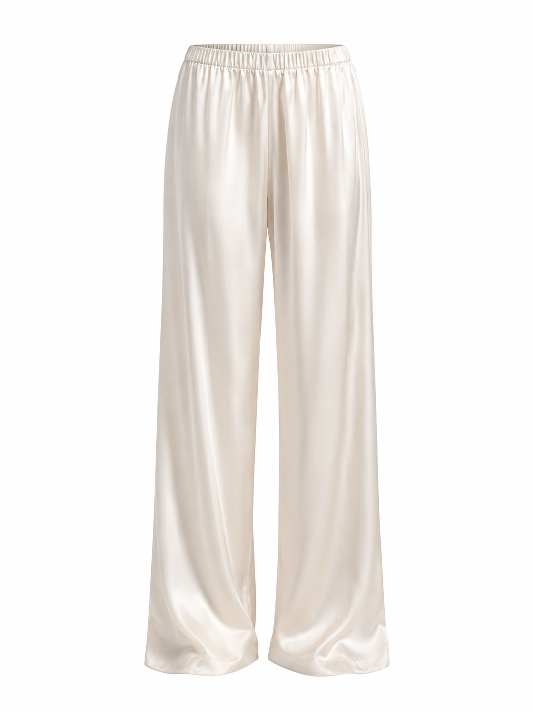 The Celine Satin Wide-Leg Trouser