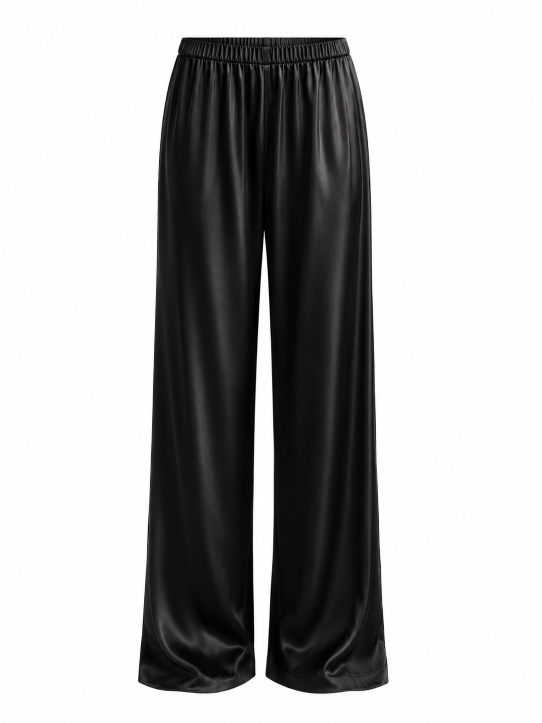 The Celine Satin Wide-Leg Trouser