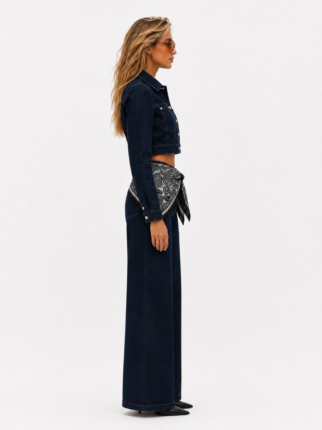 סט ג'ינס טלאים