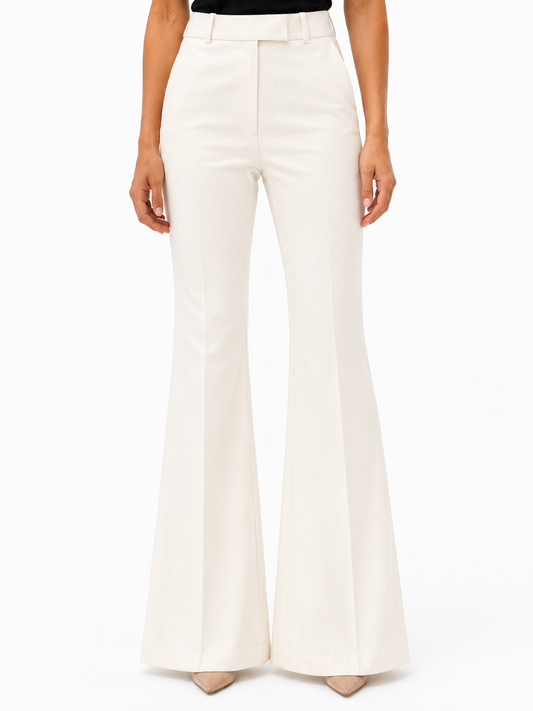 Wide-leg flare trousers